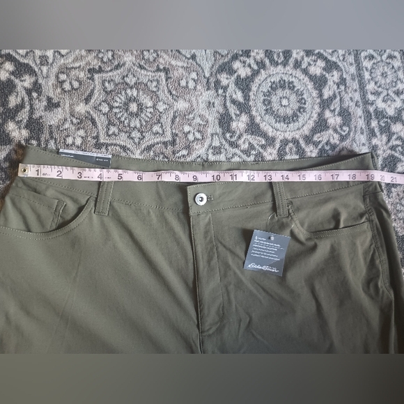 Eddie Bauer Travex UPF 50 Horizon Guide 5 Pocket Pants Womens 18 Tall Green NWT - Picture 13 of 14